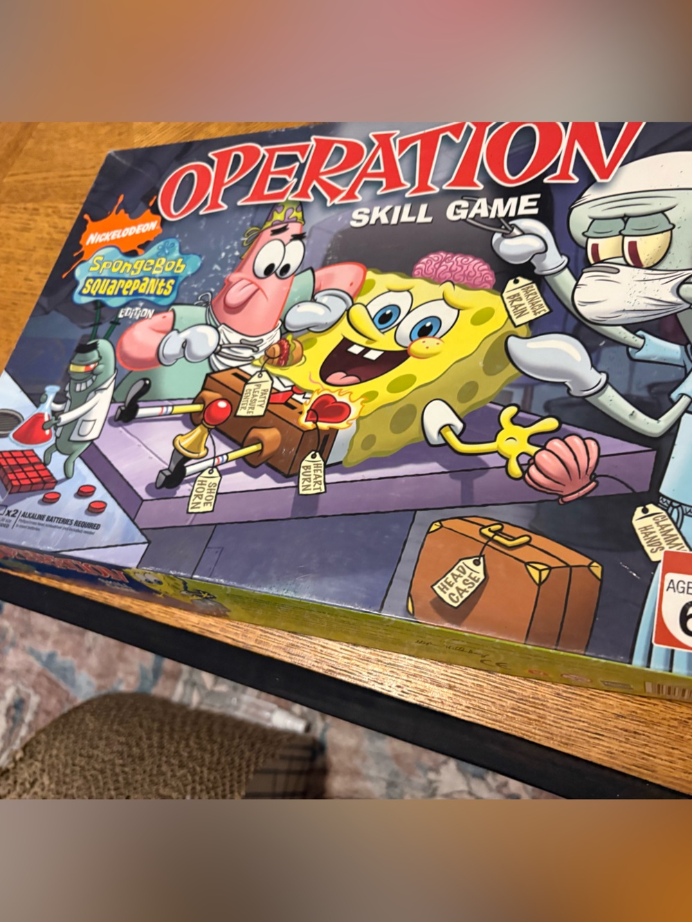Spongebob Squarepants Operation 2007 Hasbro Nickelodeon (Not Complete)
